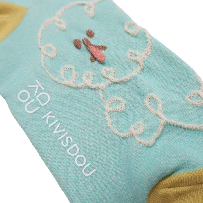 きびす堂 キビスドウ k41174 ドローイングドッグ クルーソックス(2足セット) 靴下 くつした