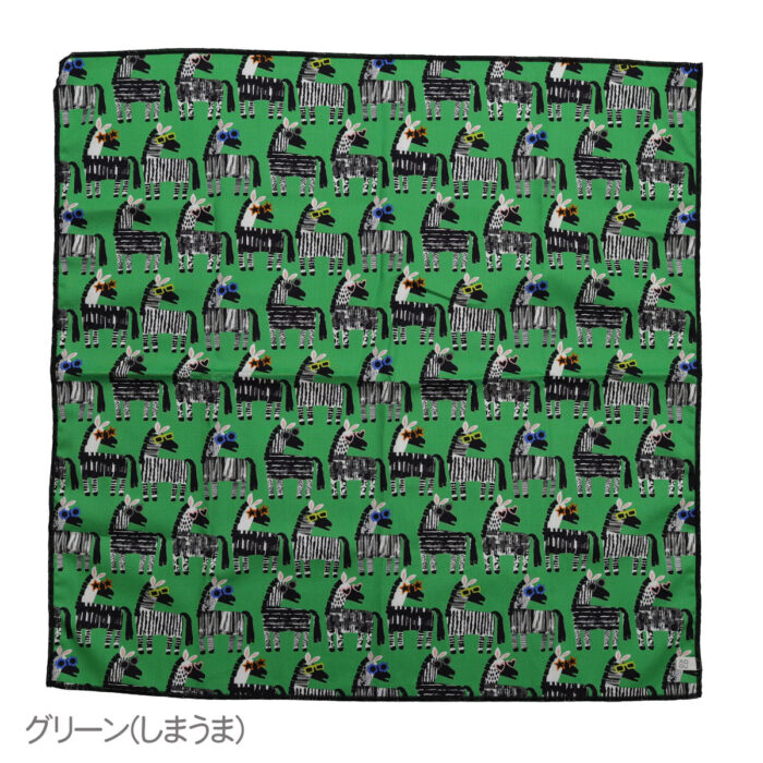 きびす堂 キビスドウ k81077 いろいろプリント 大判プリントハンカチ バンダナ