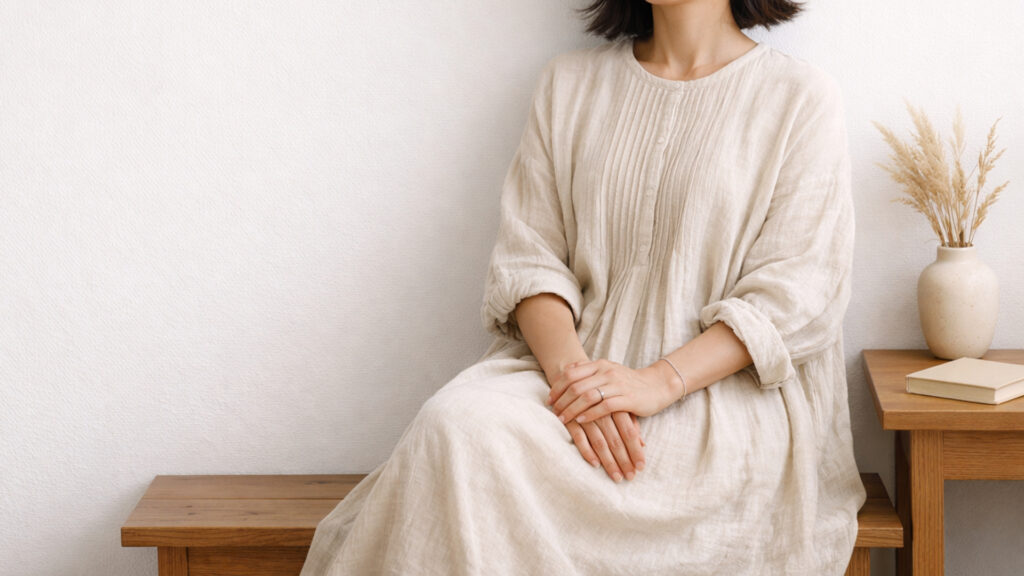 maison de soil メゾンドソイルのナチュラルな大人服