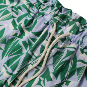 me.wear ミードットウェア me-26104 summer sea print ロープパンツ ボトム 綿100％