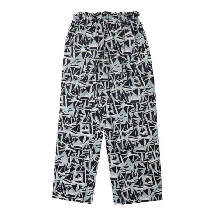 me.wear ミードットウェア me-26104 summer sea print ロープパンツ ボトム 綿100％
