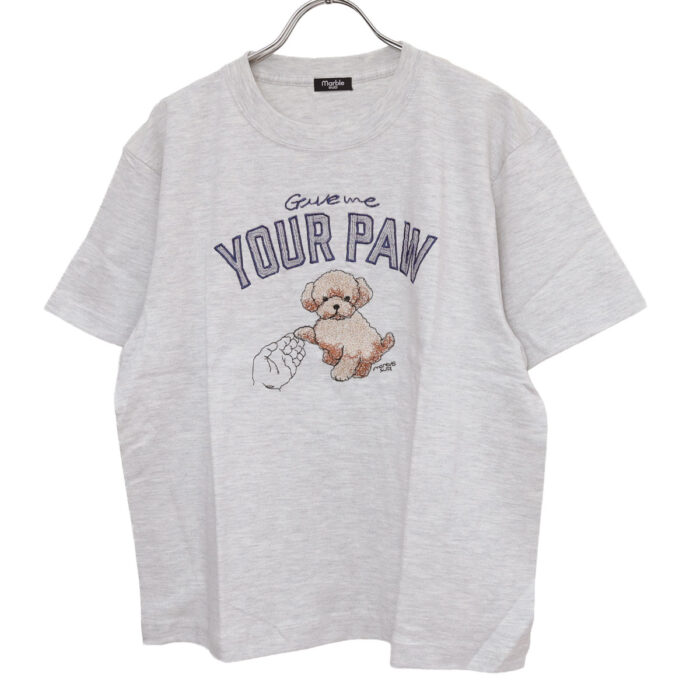 marble SUD トップス 01GM020176 EMB paw Tシャツ