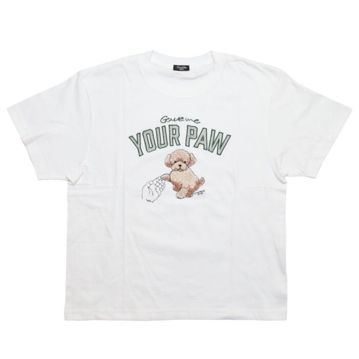 marble SUD トップス 01GM020176 EMB paw Tシャツ