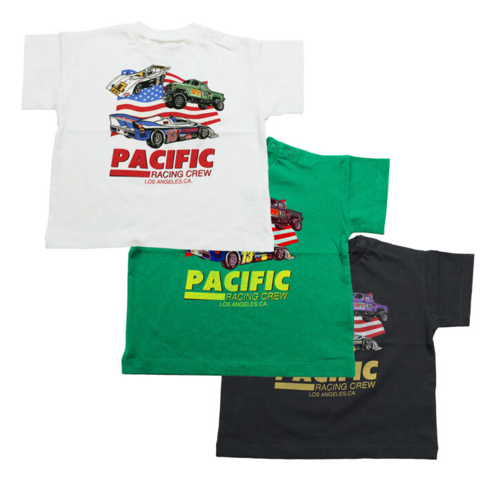 OCEAN&GROUND トップス 4616116・4616166 レーシングプリントTシャツ