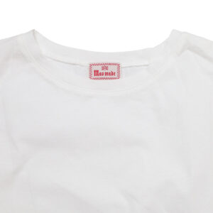 mao made トップス 621216 つるつるシルケット 天竺×シアーFABRICシリーズ 布帛切替ひらひらスリーブ TEE