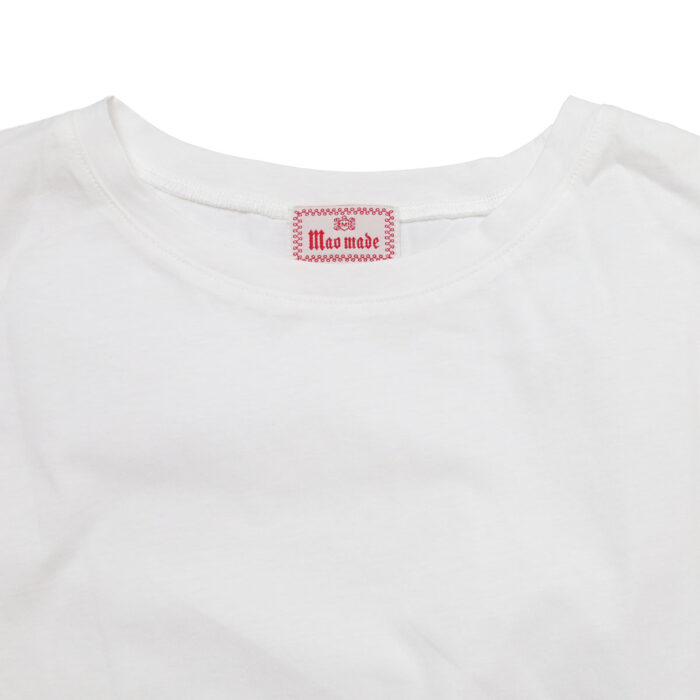 mao made トップス 621216 つるつるシルケット 天竺×シアーFABRICシリーズ 布帛切替ひらひらスリーブ TEE