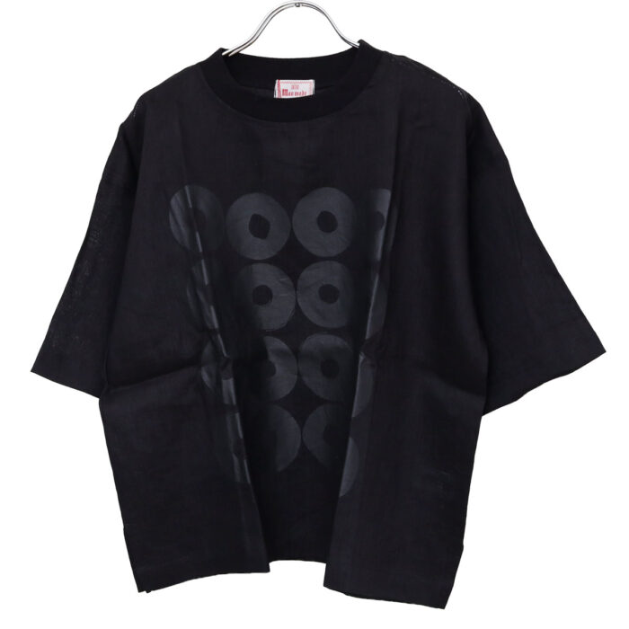 mao made トップス 621320 リネンFABRICシリーズ ドーナツ布帛TEE