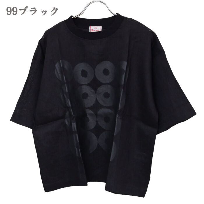 mao made トップス 621320 リネンFABRICシリーズ ドーナツ布帛TEE