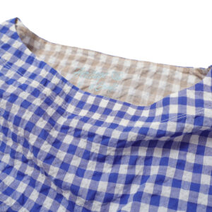 快晴堂 かいせいどう 62S08 Wide-Tシャツ ゆらぎギンガムチェック プルオーバー ギンガム トップス