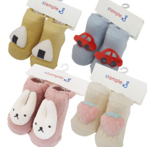 stample グッズ 73326 ぷっくりモチーフ カップ入り ベビーソックス