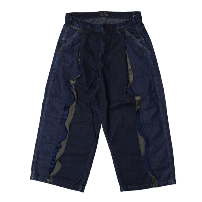 MARET ボトムス M236S43 ライトオンスデニム ワイドリメイク クロップドパンツ
