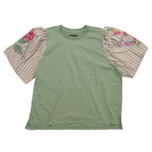 MARET トップス M236S75 袖鳥花刺繍T