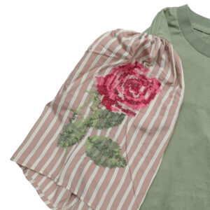 MARET トップス M236S75 袖鳥花刺繍T