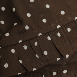 SOIL トップス NSL26056 SOIL 80s COTTON VOILE DOT PRINT HEM FRILL GATHERED SMOCK