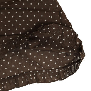 SOIL トップス NSL26056 SOIL 80s COTTON VOILE DOT PRINT HEM FRILL GATHERED SMOCK