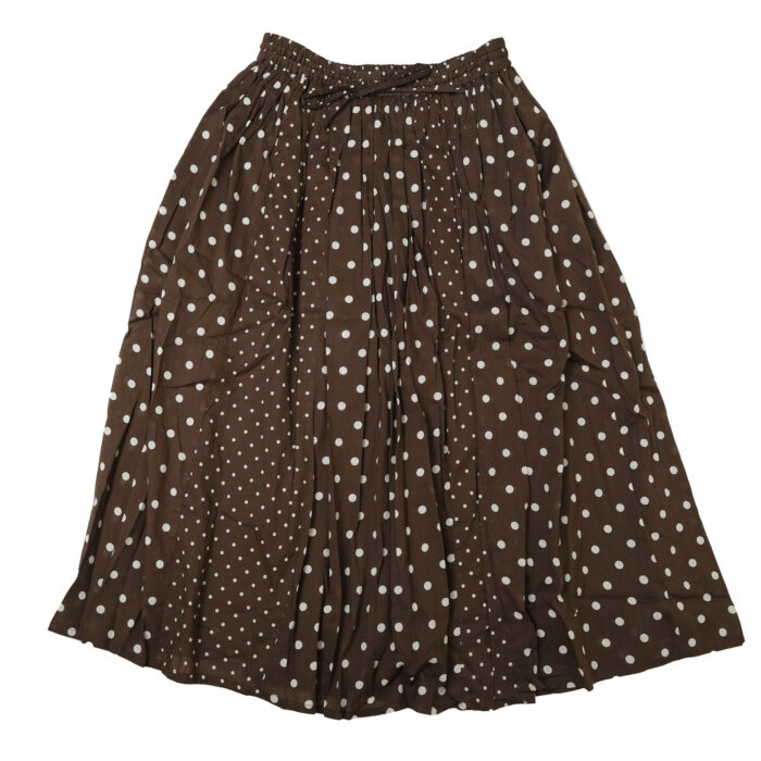 SOIL ボトムス NSL26057 80s COTTON VOILE DOT PRINT PATCHWORK GATHERED SKIRT