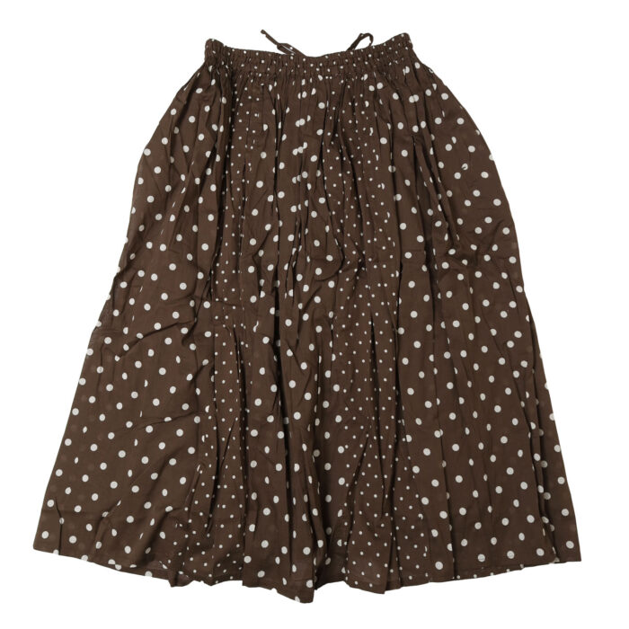 SOIL ボトムス NSL26057 80s COTTON VOILE DOT PRINT PATCHWORK GATHERED SKIRT