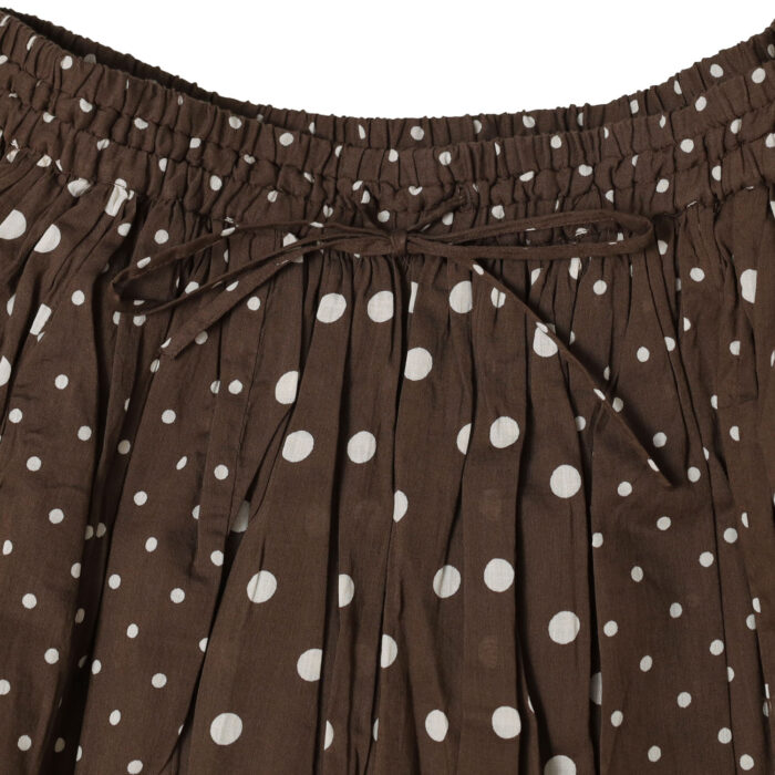 SOIL ボトムス NSL26057 80s COTTON VOILE DOT PRINT PATCHWORK GATHERED SKIRT