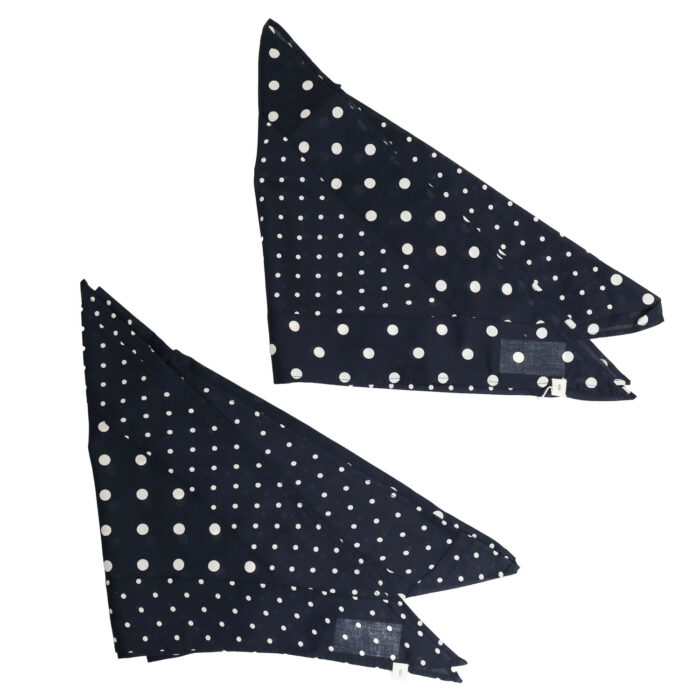SOIL グッズ NSL26058 80s COTTON VOILE DOT PRINT PATCHWORK TRIANGLE STOLE