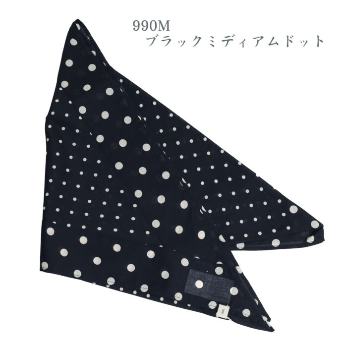 SOIL グッズ NSL26058 80s COTTON VOILE DOT PRINT PATCHWORK TRIANGLE STOLE