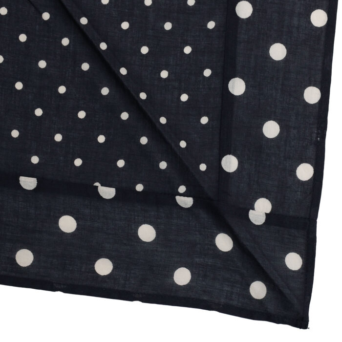 SOIL グッズ NSL26058 80s COTTON VOILE DOT PRINT PATCHWORK TRIANGLE STOLE