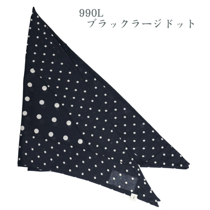 SOIL グッズ NSL26058 80s COTTON VOILE DOT PRINT PATCHWORK TRIANGLE STOLE
