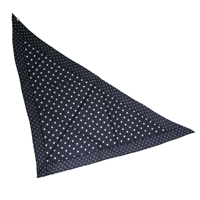 SOIL グッズ NSL26058 80s COTTON VOILE DOT PRINT PATCHWORK TRIANGLE STOLE