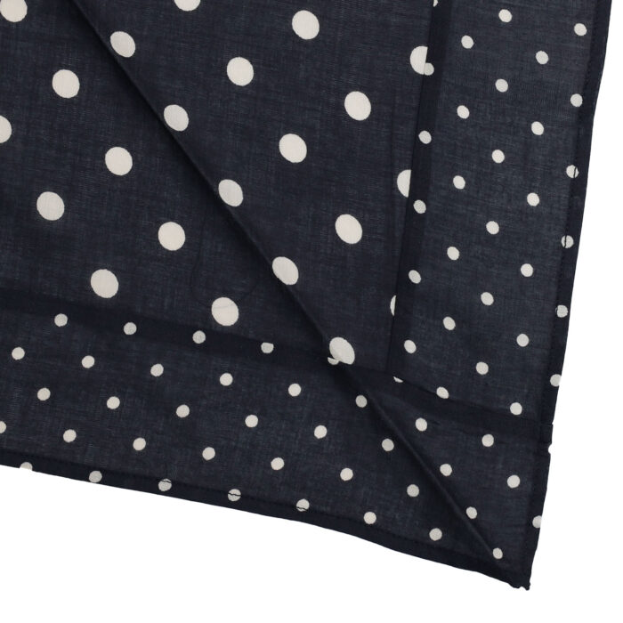 SOIL グッズ NSL26058 80s COTTON VOILE DOT PRINT PATCHWORK TRIANGLE STOLE