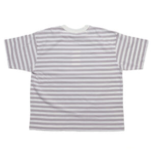 prit トップス P92645 18/1空紡度詰天竺ボーダー フレームドットプリントTシャツ(03)