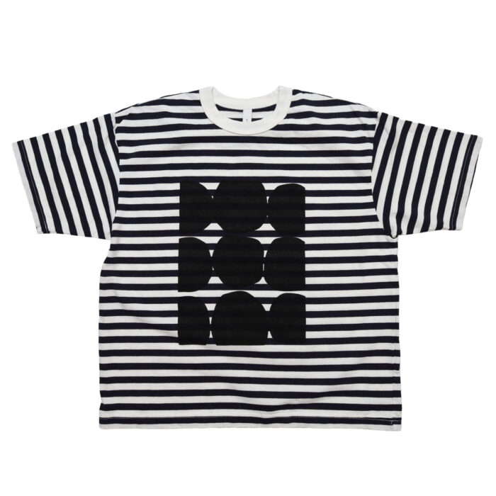 prit トップス P92645 18/1空紡度詰天竺ボーダー フレームドットプリントTシャツ(05)