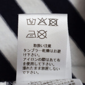 prit トップス P92645 18/1空紡度詰天竺ボーダー フレームドットプリントTシャツ(05)