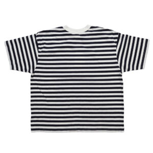 prit トップス P92645 18/1空紡度詰天竺ボーダー フレームドットプリントTシャツ(05)