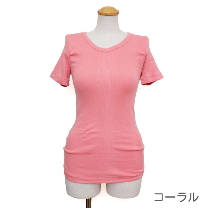 Hight Flutter トップス RMYN103 Vネック半袖