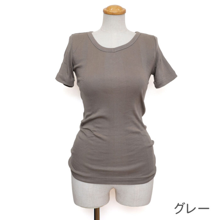 Hight Flutter トップス RMYN103 Vネック半袖