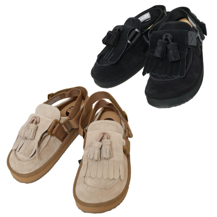 SHAKA グッズ SK-296 キルトタッセル付きミュールサンダル MOC MULE TASSEL SUEDE