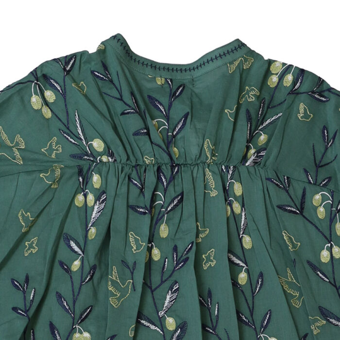 marble SUD ワンピース 03GM074021 EMB olive セナカシャーリングワンピース