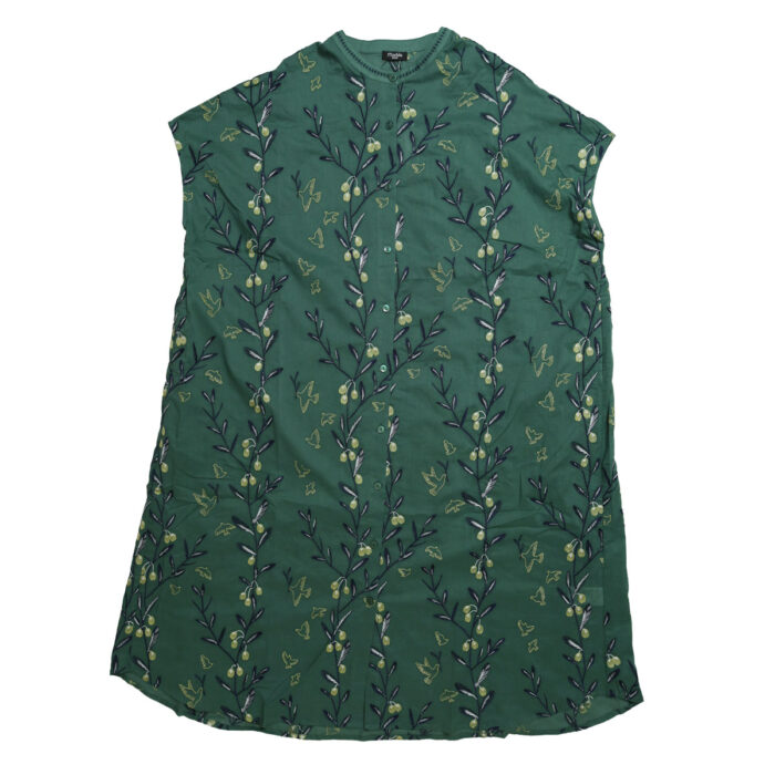 marble SUD ワンピース 03GM074021 EMB olive セナカシャーリングワンピース