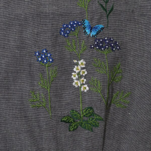 marble SUD ボトムス 07GM002060 EMB plants スソタックボリュームパンツ