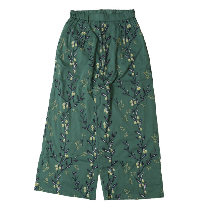 marble SUD ボトムス 07GM074022 EMB olive ワイドパンツ