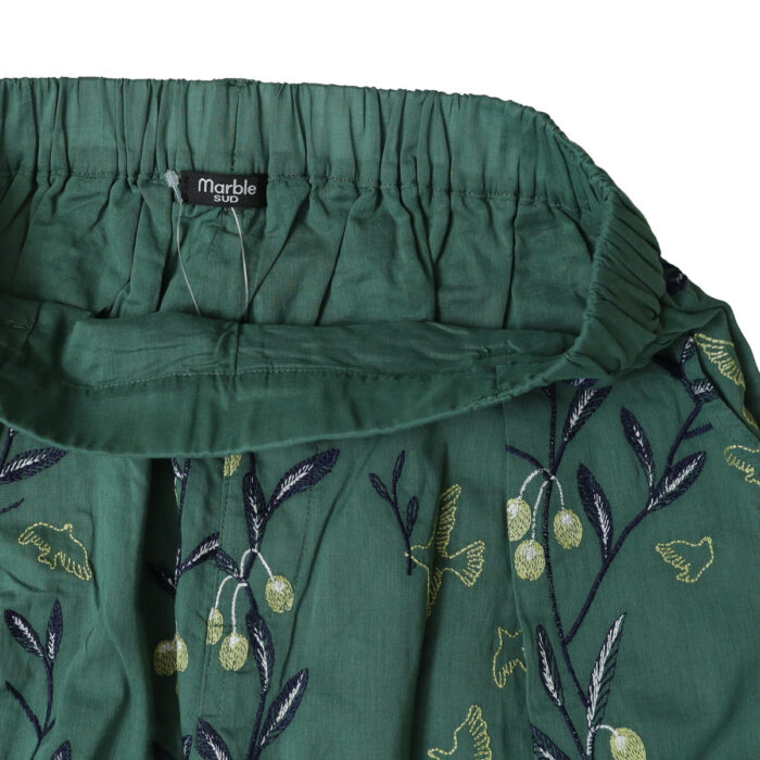 marble SUD ボトムス 07GM074022 EMB olive ワイドパンツ