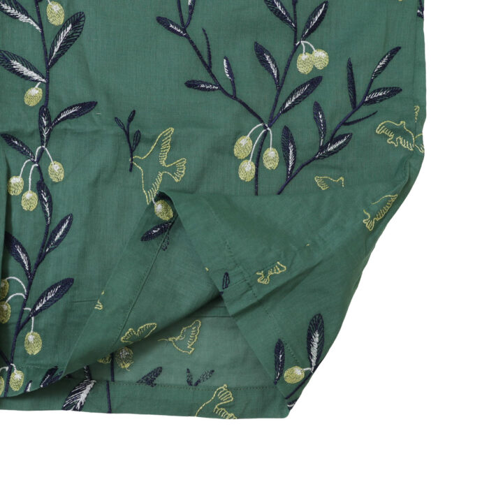 marble SUD ボトムス 07GM074022 EMB olive ワイドパンツ