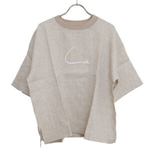 mao made トップス 621319 リネン FABRIC Lit 布帛 TEE