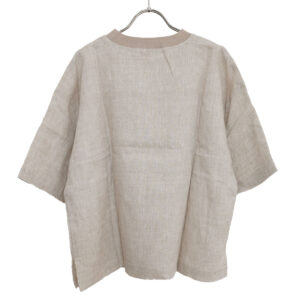 mao made トップス 621319 リネン FABRIC Lit 布帛 TEE
