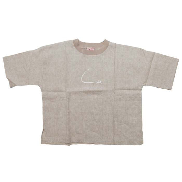 mao made トップス 621319 リネン FABRIC Lit 布帛 TEE