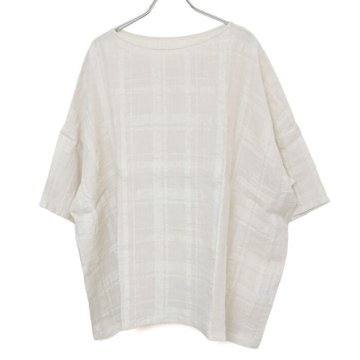 evam eva トップス E261T223 linen ramie pullover