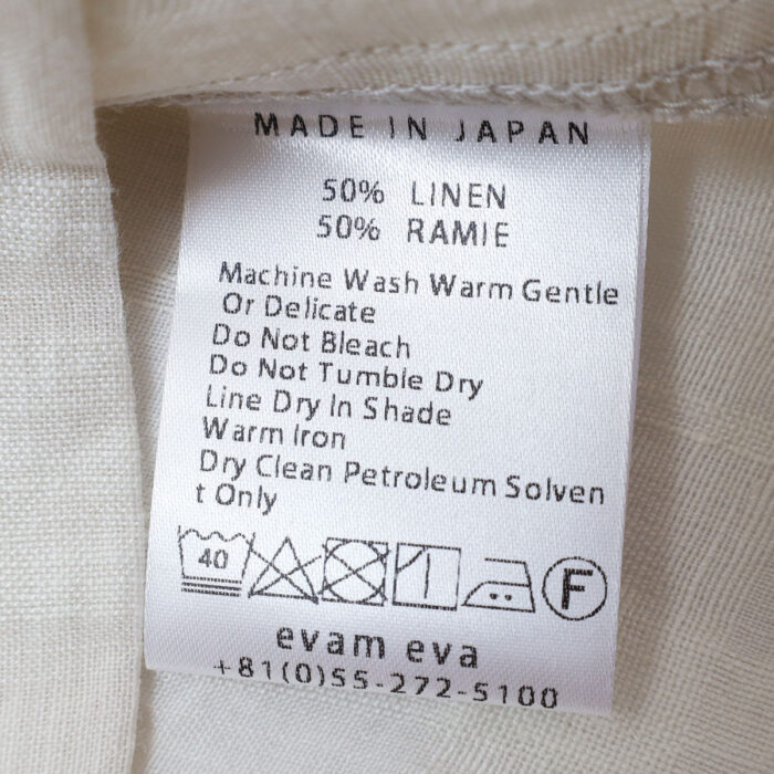 evam eva トップス E261T223 linen ramie pullover