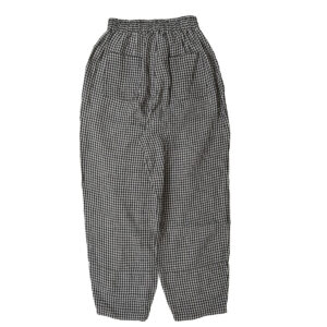 SOIL ボトムス INSL26315 INSL26315 60s LINEN GINGHAM CHECK EASY PANTS