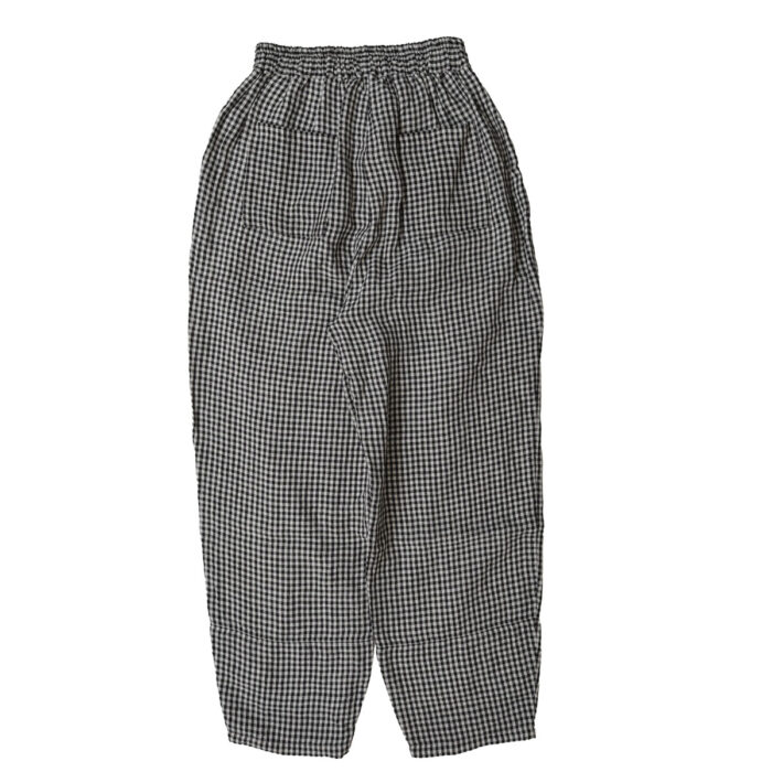 SOIL ボトムス INSL26315 INSL26315 60s LINEN GINGHAM CHECK EASY PANTS