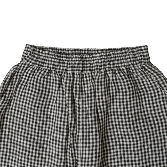 SOIL ボトムス INSL26315 INSL26315 60s LINEN GINGHAM CHECK EASY PANTS