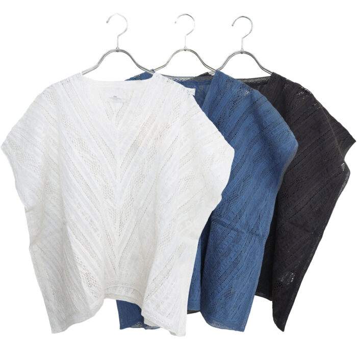 SOIL トップス NSL25063 NSL25063 ALL LACE FRENCH/SL PONCHO